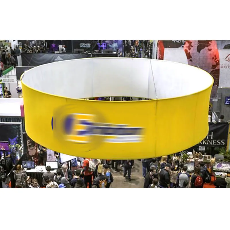 Round Ceiling Hanging Banner